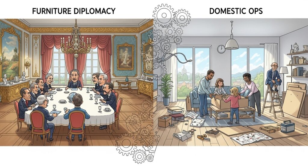 Furniture Diplomacy & Domestic Ops