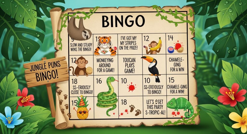 Jungle Bingo Puns