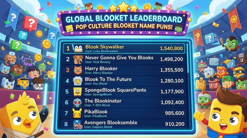 Pop Culture Blooket Name Puns