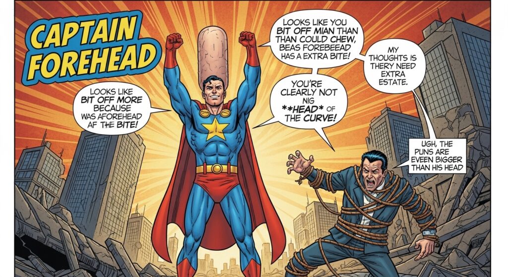 Savage Big Forehead Puns