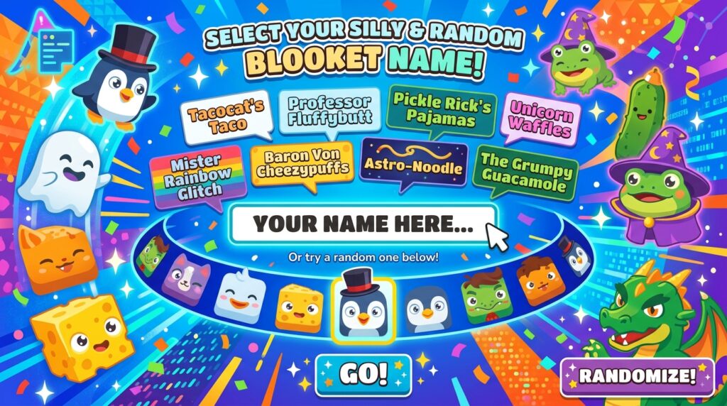 Silly & Random Blooket Names