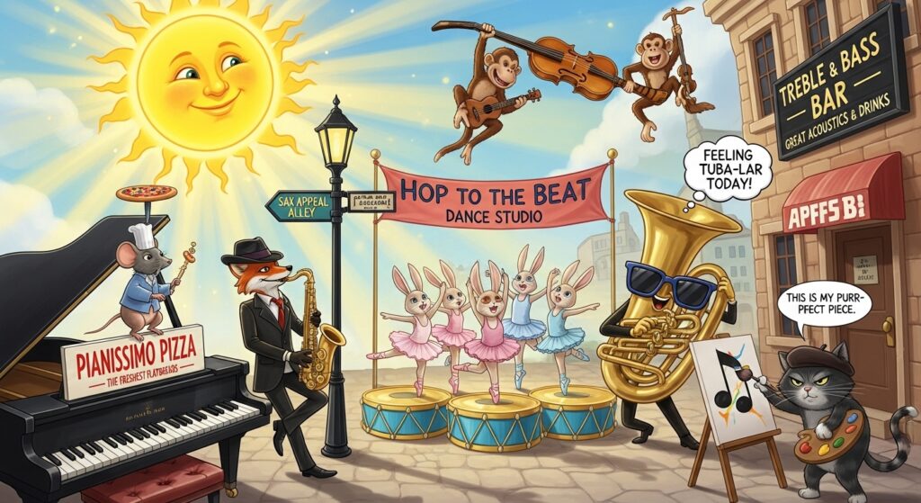 Sunlight Music & Dance Puns