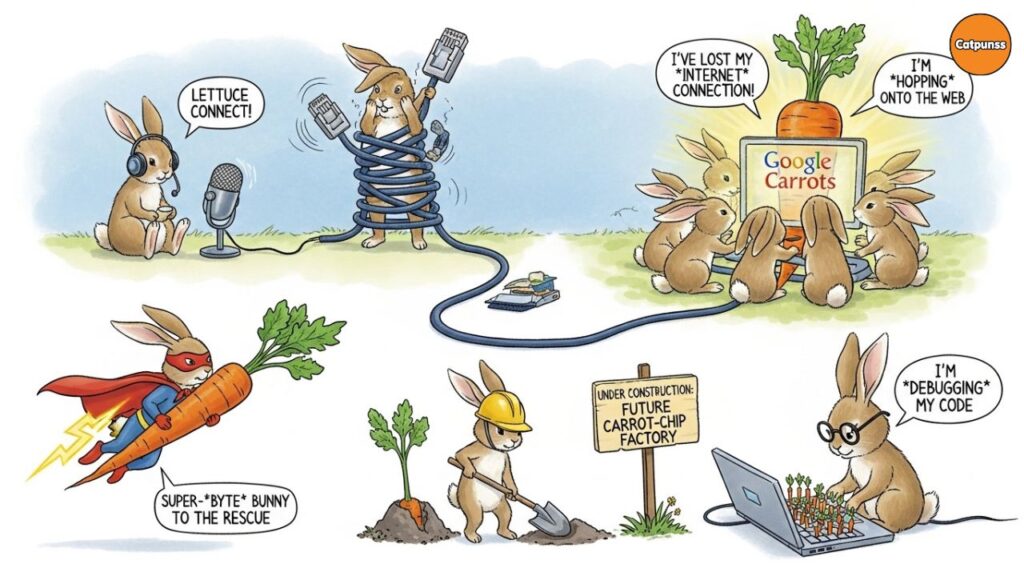 Tech & Internet Bunny Puns