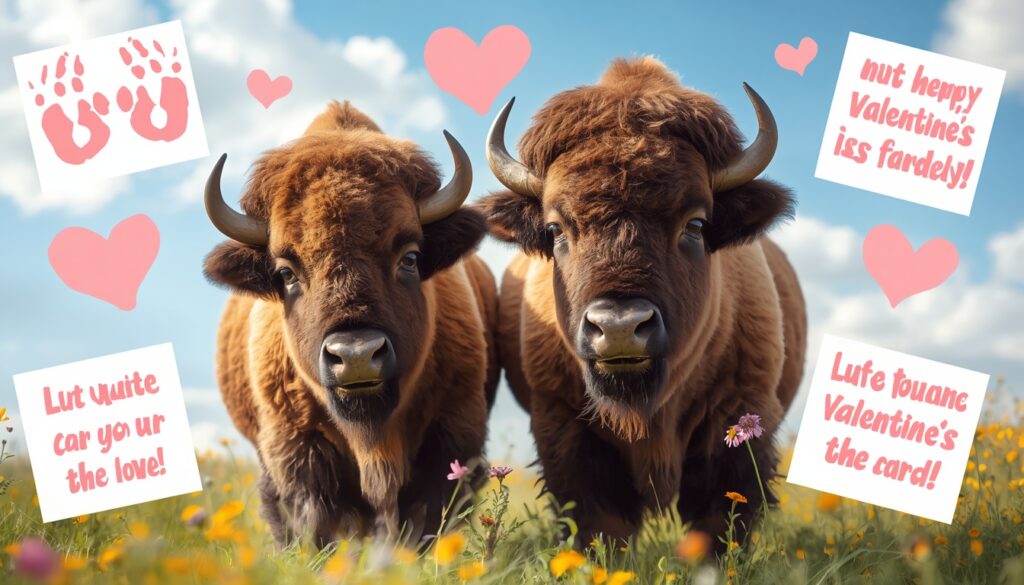 Funny Bison Puns in Love
