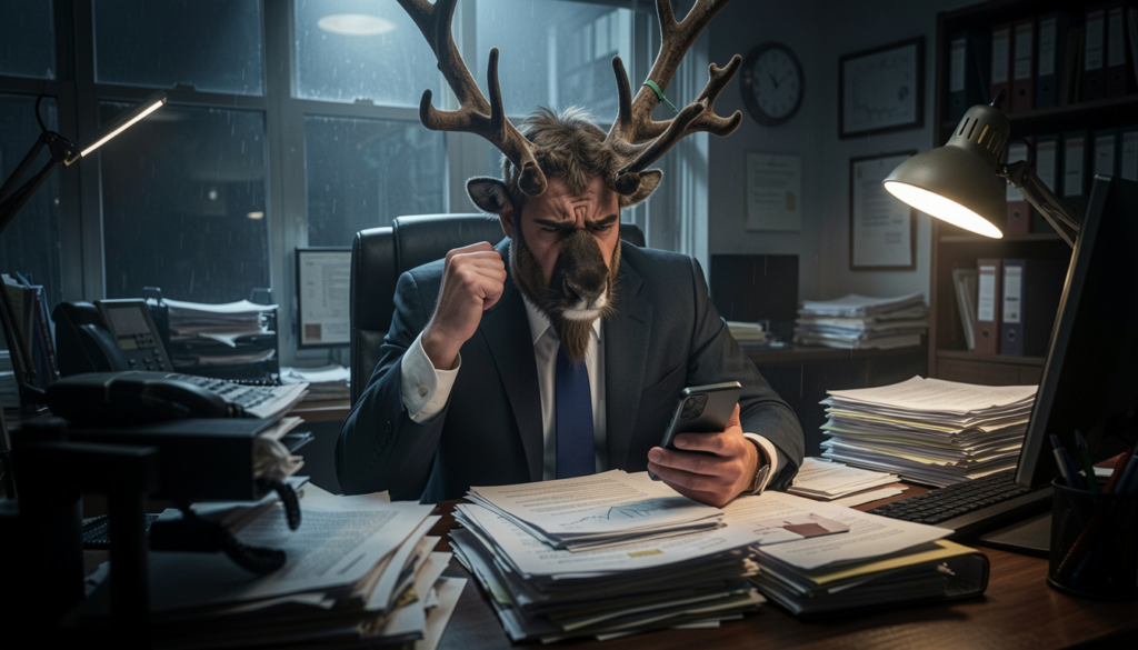 Reindeer Office Drama Puns