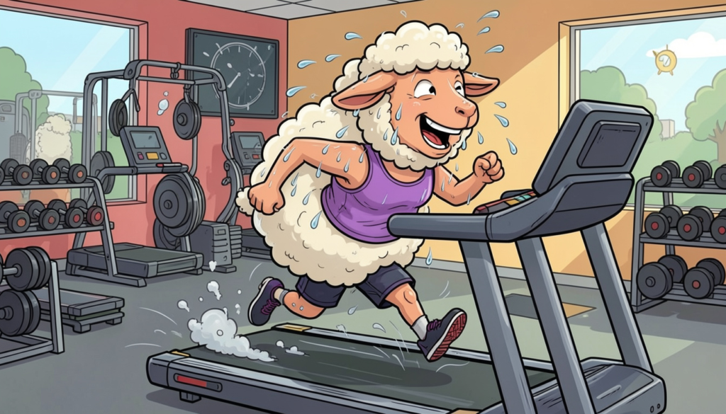 Fitness Sheep Puns 