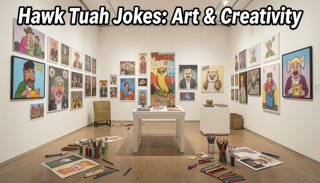 Hawk Tuah Jokes: Art & Creativity