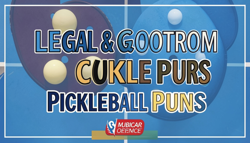 Legal & Courtroom Pickleball Puns