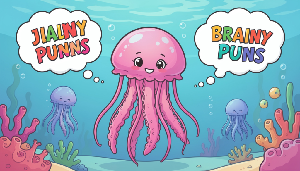 Jellyfish Brainy Puns