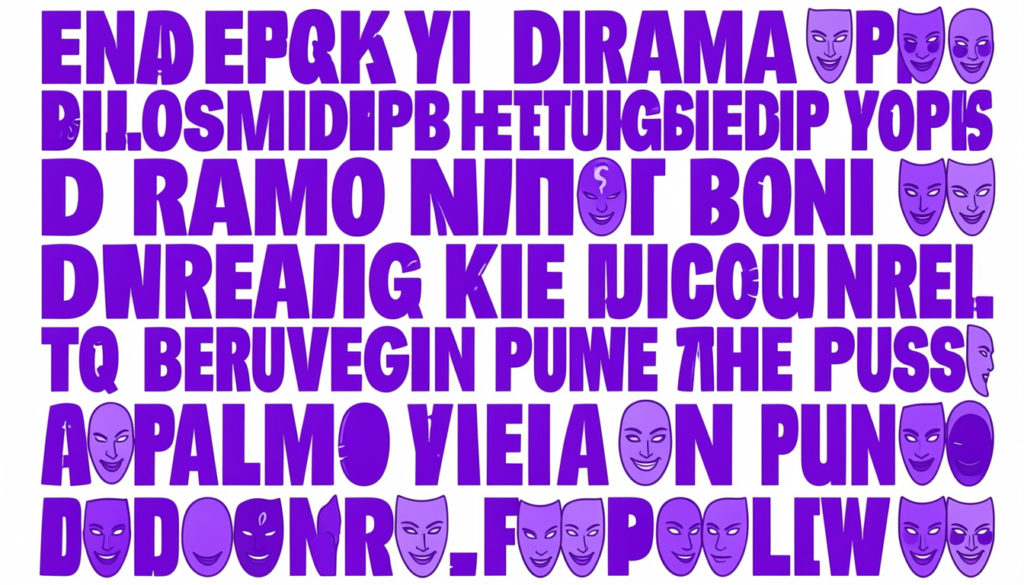 Purple Puns for Drama Lovers